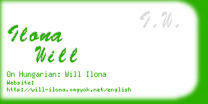 ilona will business card